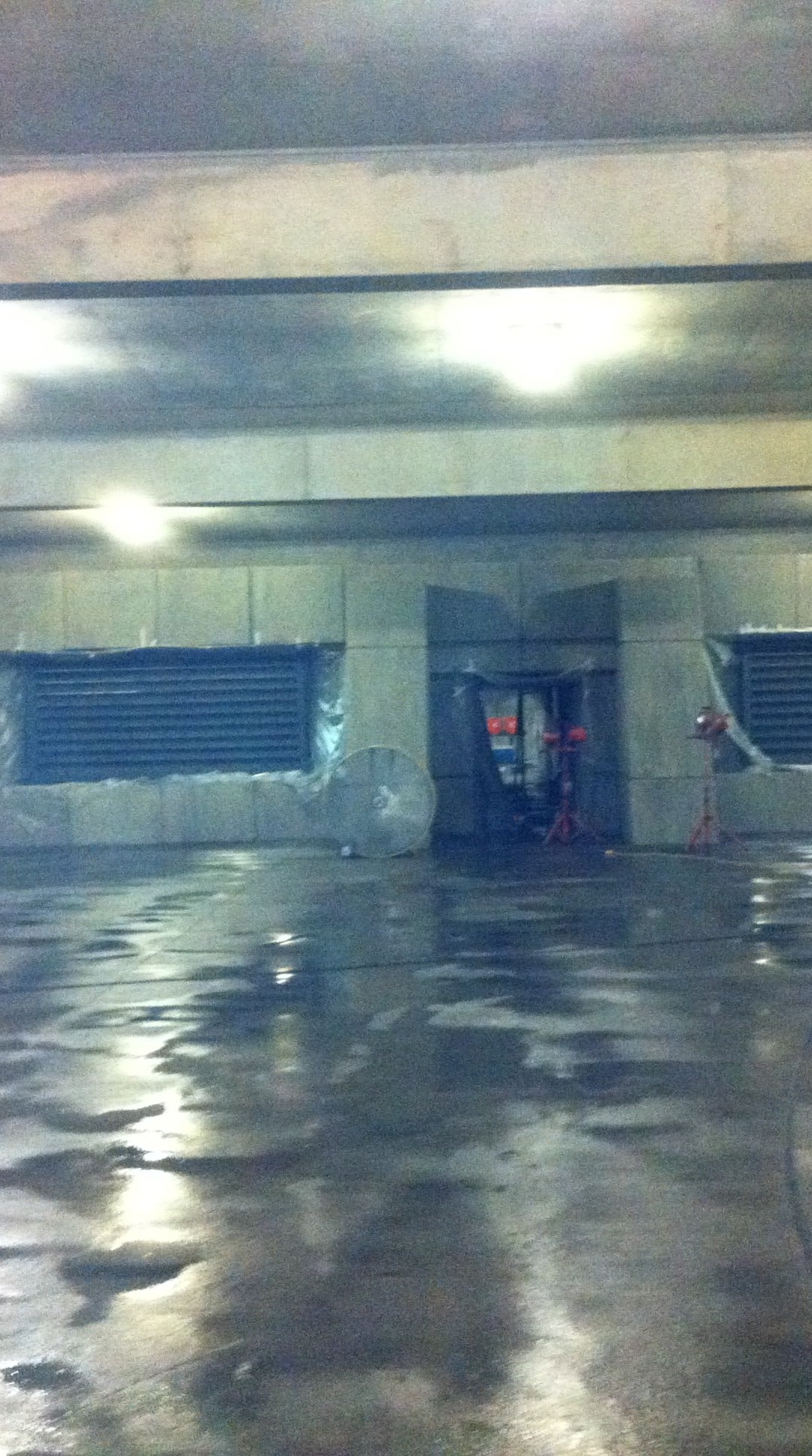 Parking Garage Movie Set Pressure Washing